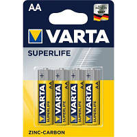 Батарейка Varta AA SUPERLIFE Zinc-Carbon R6 * 4 02006101414 ZXC