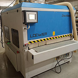 Рельєфно-шліфувальний станок Loewer DiscMaster 3DBB-1350 б/у 2017р. для 3D шліфування MDF після фрезерування