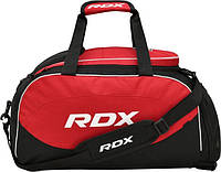 Спортивна сумка RDX R1 Duffel Bag with Backpack Straps Black/Red GKB-R1B SP