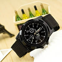 Годинник наручний чоловічий Gemius Army з нейлоновим ремінцем Чорний