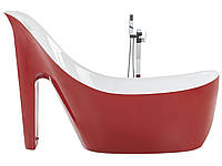 Отдельностоящая ванна Coco 180 x 80 см Красная Необычная ванна для дома Стильный дизайн ванны