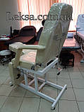 Педикюрне Крісло Кушетка 246Т Cream + стілець майстра педикюрний 780, фото 4