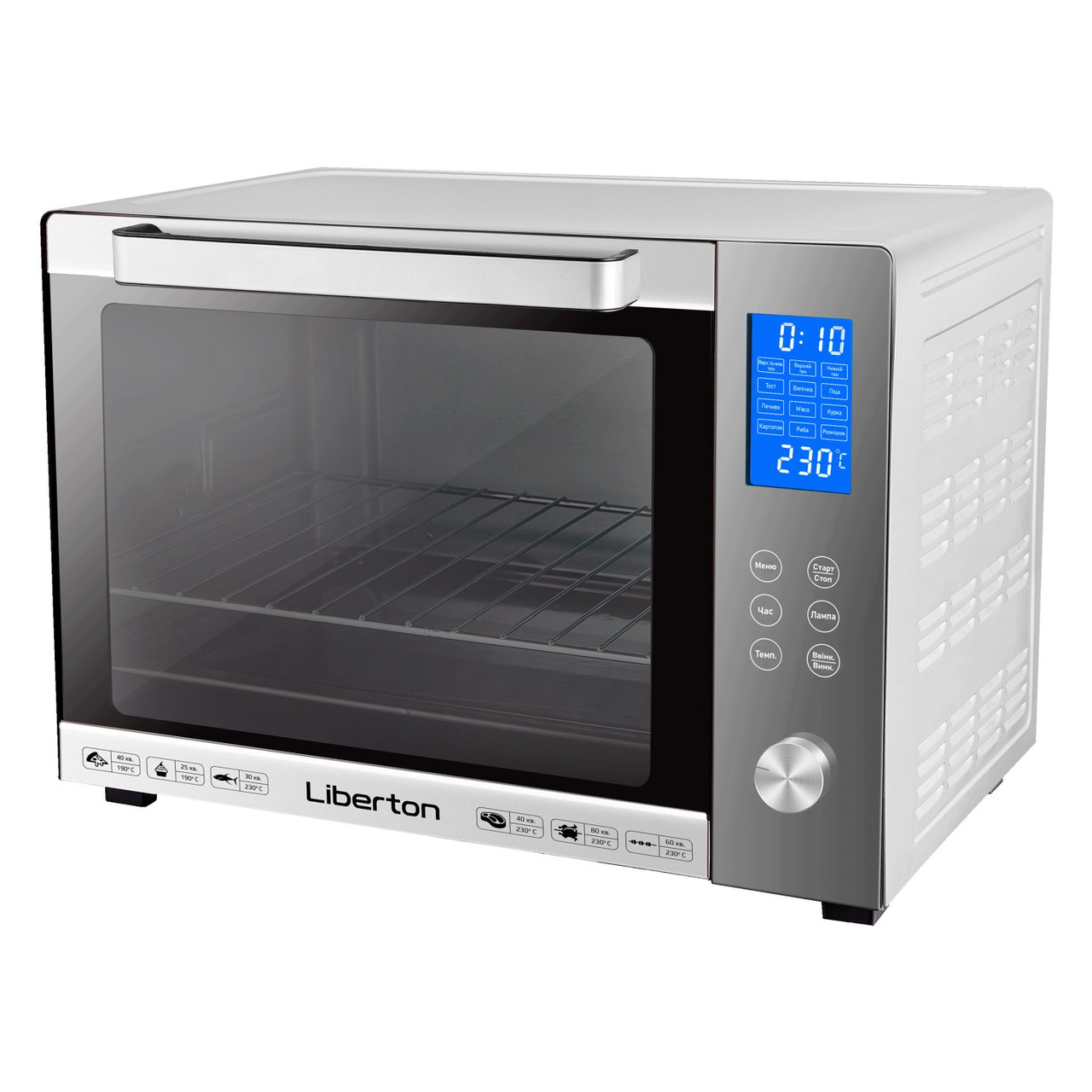 Електродуховка Liberton LEO-601E Silver  60 л.