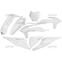 Комплект пластиков UFO KTM SX 125/150/250 '19-'22, SXF (SX-F) 250/350/450 '19-'22, цвет белый (KT522E047)