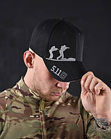 Тактическая кепка черная 5.11 для военных универсальная , Бейсболка 5.11 черная коттон армейская niki bmbl