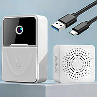 Умный дверной звонок с WiFi и видеокамерой,Tuya Video Doorbell Home / Беспроводной звонок с удаленным доступом