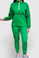 Жіночий спортивний костюм, двійка, худі (толстовка) та штани зеленого кольору