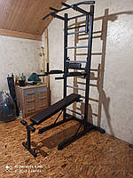 Домашняя шведская стенка для всей семьи для дома в квартиру взрослая с турником спортивный комплекс железный