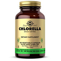 Натуральна добавка Solgar Chlorella, 100 вегакапсул CN6068 VB