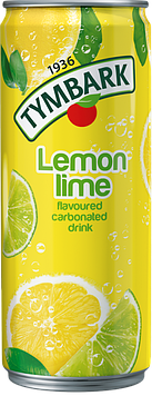 Газований напій Tymbark зі смаком лимона та лайма, 0.33 л, 12 шт/ящ