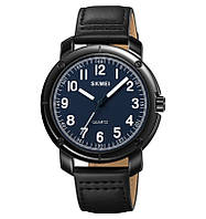 Skmei 1987 класичний годинник чоловічий чорний/сині