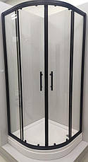 Душова кабіна VERONIS Alonza Black 90х90х190 БЕЗ ПІДДОНА, фото 3