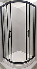 Душова кабіна VERONIS Alonza Black 90х90х190 БЕЗ ПІДДОНА, фото 4