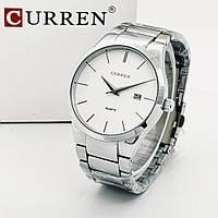 Чоловічий наручний годинник Curren 8106 Silver-White