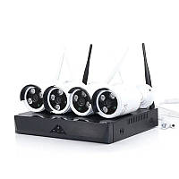Комплект видеонаблюдения dvr 4 наружных камеры JT-8906ZL3-4 набор камер Wifi система видеонаблюдения для дома
