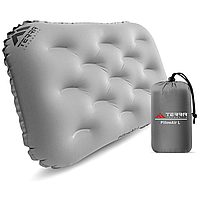 Туристическая подушка Terra PillowAir 54×40×12 см Легкая и удобная Подушка с чехлом Серая для туриста