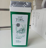 Віск касетний ItalWax Top Line 100 мл для чутливої шкіри смарагд картридж
