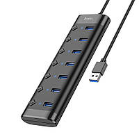 USB-hub HOCO HB40 |USB to 7 USB3.0, 1.2М| Черный