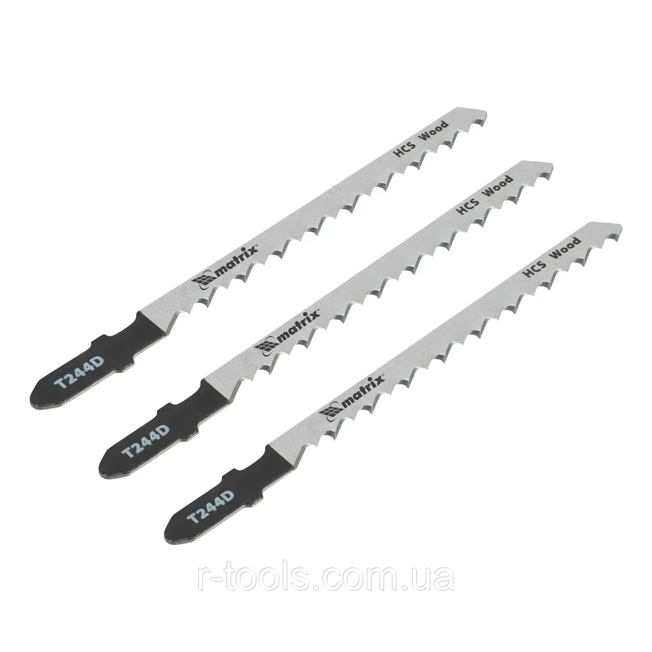 Полотна для електролобзика для дерева 3 шт T244D 75 x 4 мм HCS Professional MTX 782159