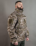 Куртка Патріот soft shell піксель ММ14 / Куртка для військових піксель / розмір XS - 3XL, фото 3