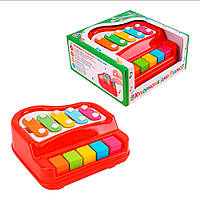 Детское музыкальный ксилофон Technok Toys (ударные палочки 2 шт. в коробке) 8201 Красный