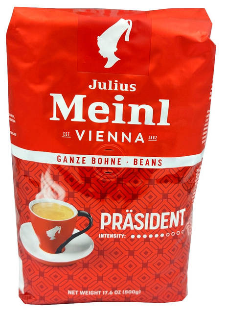 Кофе зерновой Julius Meinl Prasident – интернет-магазин CafeOptum