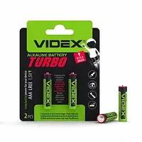 Батарейка щелочная Videx LR03 TURBO 1,5V (цена за 1 шт) R3 Alkaline AAA алкалайн мини пальчиковые мизинчиковые