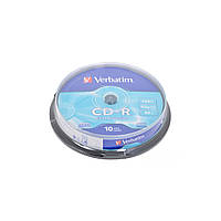 Диск CD Verbatim CD-R 700Mb 52x Cake box 10шт Extra (43437)