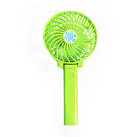 Портативный вентилятор Handy Mini Fan диаметр 10 см зеленый