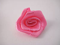 Розы искусственные для рукоделия и творчества декоративные пришивные / Цвет розовый / 25 мм