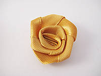 Розы искусственные для рукоделия и творчества декоративные пришивные / Цвет коричневый / 25 мм