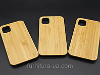 Деревянный чехол на телефон iPhone 11 PRO "Бамбук" противоударный под гравировку