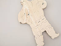 Дерев'яні пазли дитячі розвивальні іграшки Богтир пророк Муромець 10х12 см
