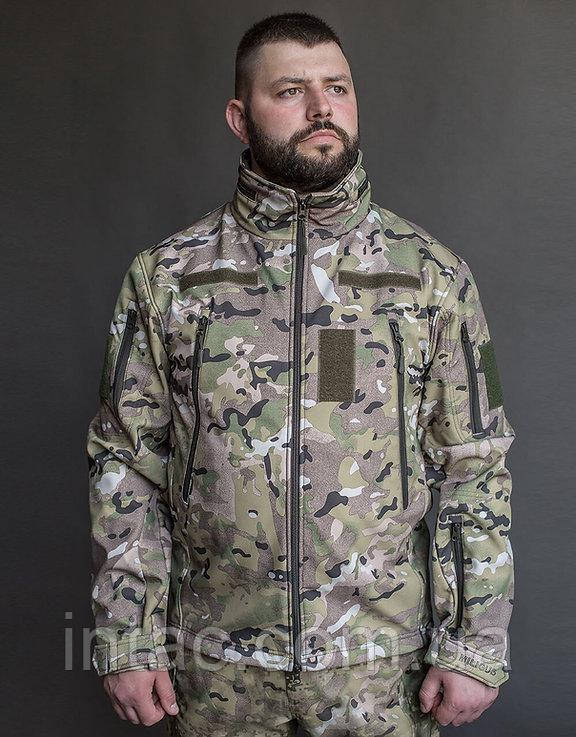 Куртка патріот soft shell мультикам / Куртка для військових / Розмір XS - 3XL