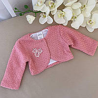 Болеро "Наталі" Рожевий Букле,кулір арт.27076988  Зріст 68-44(р)