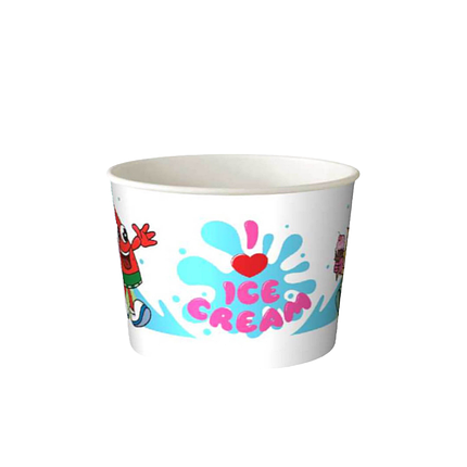 Стакан для морозива 120 мл D-75 паперовий "ICE CREAM дитячий", фото 1