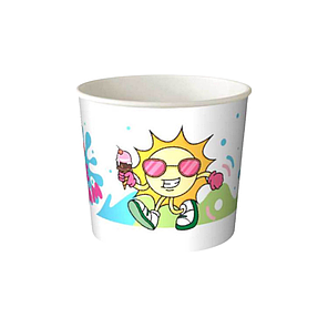 Стакан для морозива 286 мл D-85 паперовий "ICE CREAM дитячий", фото 1