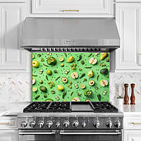 Стеклянная панель для кухни "Зеленый вкус"