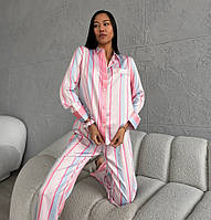 Шелковая женская пижама рубашка штаны, Пижама Виктория секрет, Одежда для сна, Пижама VS
