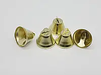 Маленькі золоті дзвіночки для декорування сувенірів, скрапбукінгу та одягу золото розміром 26 мм