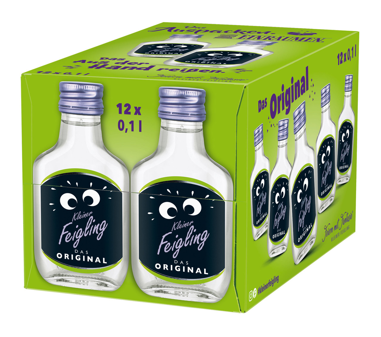 Набір міні пляшок з лікером Kleiner Feigling  Das Original 12 x 20мл, фото 1