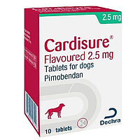 Таблетки Кардишур 2,5 мг проти серцевої недостатності у собак No10 Dechra