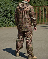 Дождевик комплект брюки куртка мультикам, водонепроницаемый костюм военный камуфляжный от дождя L, Мультикам