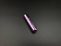 Атомайзер для спрей-духов с отверстием для наполнения 80х16мм на 5мл. Фиолетовый цвет глянцевый.