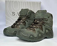 Демисезонные мужские ботинки олива, Тактические берцы осени, Тактическая обувь военная olive 41 аmu