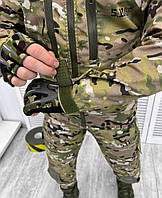 Тактичний костюм рип-стоп мультикам с наколенниками, Штурмовий костюм для военных, Горка форма весна аmuni