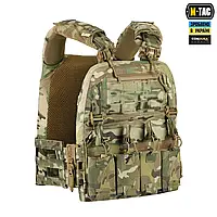 Армейская плитоноска M-Tac мультикам кордура 500D со вставками с 3D сетки с Molle интерфейсом регулируемая