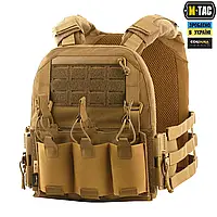 Плитоноска M-Tac койот c системой быстрого сброса Cuirass регулируемого размера Cordura 500D с 3D сеткой