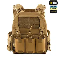 Тактическая плитоноска быстрого сброса койот Cordura 500D с Molle интерфейсом one size. Бронежилет coyote