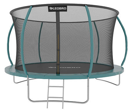 Садовий дитячий Батут із внутрішньою захисною сіткою 312 см LEOBRO Premium Pro 10FT GREEN, фото 1